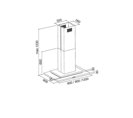 Вытяжка FALMEC symbol isola 90 ix (800) купить с доставкой по Москве и Московской области в интернет-магазине ТехноВегас