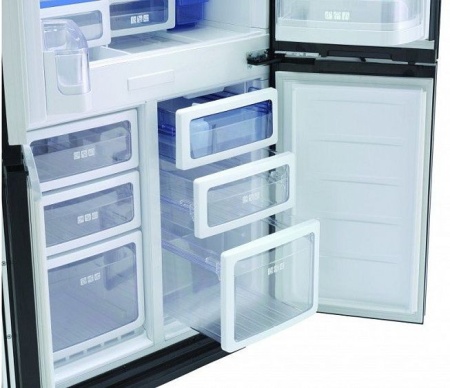 Холодильник Sharp SJ-FS810VBK черный купить с доставкой по Москве и Московской области в интернет-магазине ТехноВегас