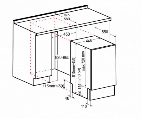 Посудомоечная машина EXITEQ EXDW-I403 купить с доставкой по Москве и Московской области в интернет-магазине ТехноВегас