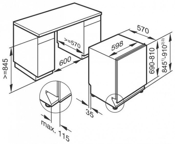 Посудомоечная машина встраиваемая полноразмерная MIELE g 5985 scvi-xxl купить с доставкой по Москве и Московской области в интернет-магазине ТехноВегас
