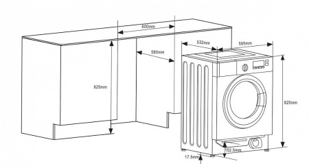 Стиральная машина WEISSGAUFF WMI 6128D купить с доставкой по Москве и Московской области в интернет-магазине ТехноВегас