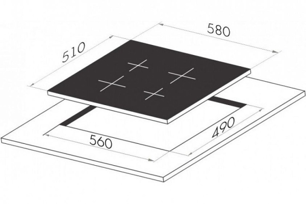 Электрическая поверхность MAUNFELD MVI59.4HZ.2BT-WH купить с доставкой по Москве и Московской области в интернет-магазине ТехноВегас