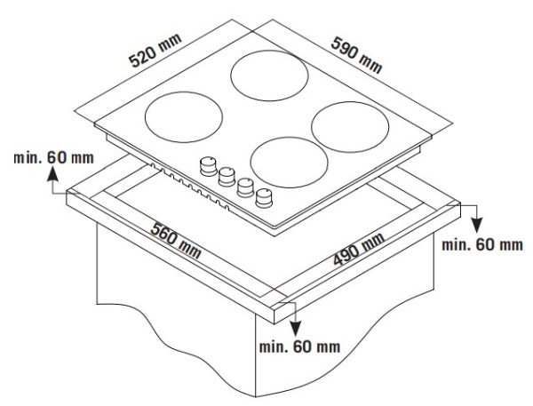 Варочная панель ZIGMUND & SHTAIN MN 135.61 B купить с доставкой по Москве и Московской области в интернет-магазине ТехноВегас