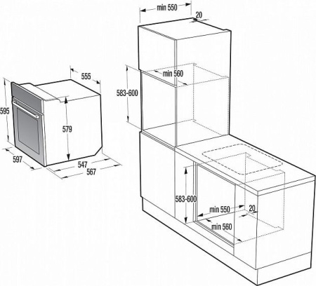 Духовой шкаф Gorenje BO 635E20B купить с доставкой по Москве и Московской области в интернет-магазине ТехноВегас