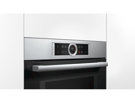 Компактный духовой шкаф с свч Bosch CMG633BS1 купить с доставкой по Москве и Московской области в интернет-магазине ТехноВегас