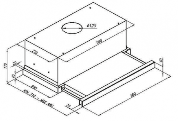 Вытяжка KUPPERSBERG SLIMLUX IV 60 X