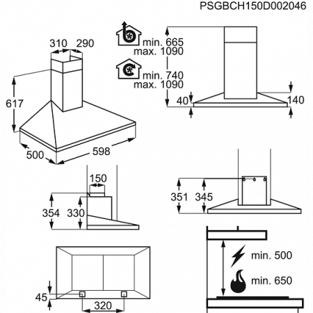 Вытяжка AEG DKB4650M купить с доставкой по Москве и Московской области в интернет-магазине ТехноВегас