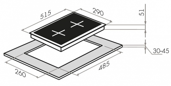 Варочная поверхность MAUNFELD EGHG.32.3CBGI/G