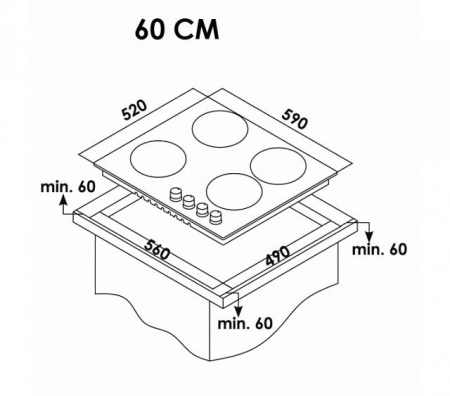 Cтеклокерамическая панель Schaub Lorenz SLK MY6TC1 купить с доставкой по Москве и Московской области в интернет-магазине ТехноВегас