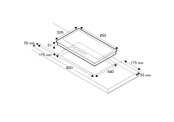 Варочная поверхность BERTAZZONI P905LPROGNE