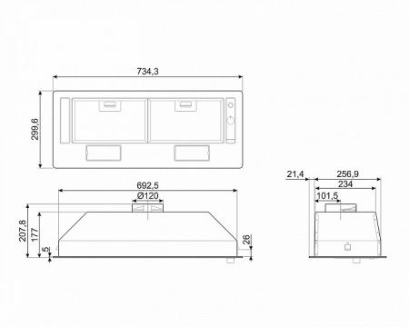 Вытяжка SMEG KSG70HE купить с доставкой по Москве и Московской области в интернет-магазине ТехноВегас