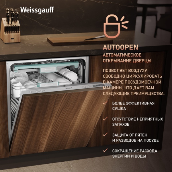 Посудомоечная машина Weissgauff DW 6138 Inverter Touch Inox купить с доставкой по Москве и Московской области в интернет-магазине ТехноВегас