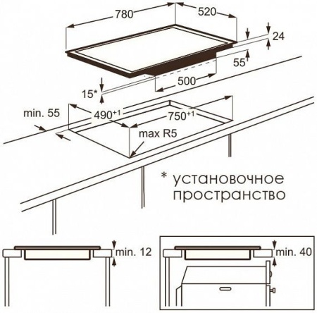 Поверхность AEG hk 588440 fg купить с доставкой по Москве и Московской области в интернет-магазине ТехноВегас