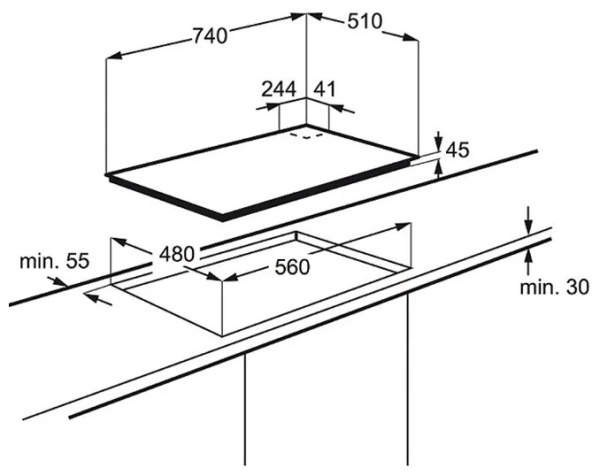 Варочная поверхность Electrolux KGS 7566 купить с доставкой по Москве и Московской области в интернет-магазине ТехноВегас