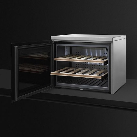 Встраиваемый винный шкаф SMEG CVF318XS купить с доставкой по Москве и Московской области в интернет-магазине ТехноВегас
