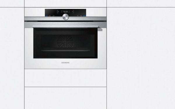 Духовой шкаф SIEMENS CM633GBW1 белый купить с доставкой по Москве и Московской области в интернет-магазине ТехноВегас