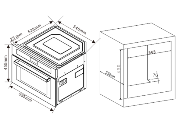 Духовой шкаф ZIGMUND SHTAIN EN 102.112 S купить с доставкой по Москве и Московской области в интернет-магазине ТехноВегас