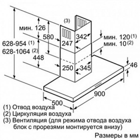Вытяжка NEFF d79mh52n1 купить с доставкой по Москве и Московской области в интернет-магазине ТехноВегас