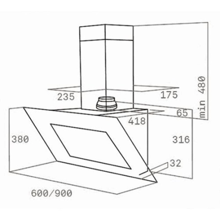 Вытяжка TEKA DVT 980 black купить с доставкой по Москве и Московской области в интернет-магазине ТехноВегас