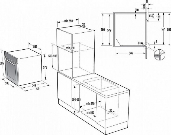 Духовой шкаф GORENJE go 978 x