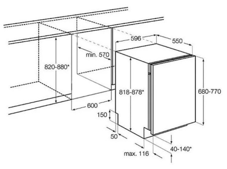 Посудомоечная машина ELECTROLUX ESL 68070 купить с доставкой по Москве и Московской области в интернет-магазине ТехноВегас