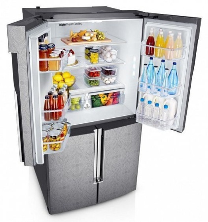 Холодильник Samsung RF905QBLAXW серебристый купить с доставкой по Москве и Московской области в интернет-магазине ТехноВегас