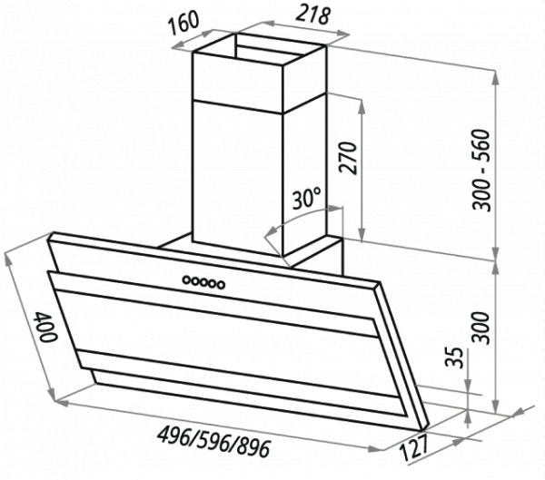 Вытяжка MAUNFELD tower g 60 см white+satin stripes (цвет белый+белое стекло+сатин вставки) купить с доставкой по Москве и Московской области в интернет-магазине ТехноВегас