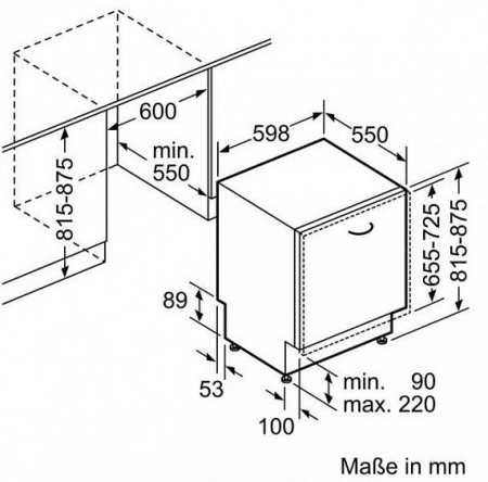 Встраиваемая посудомоечная машина Bosch SMV 45 EX 00 E