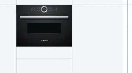 Компактный духовой шкаф с свч Bosch CMG633BB1 купить с доставкой по Москве и Московской области в интернет-магазине ТехноВегас