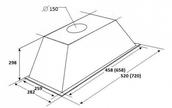 Вытяжка KUPPERSBERG INLINEA 52 XE