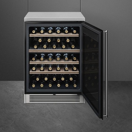 Винный шкаф SMEG CVF338X купить с доставкой по Москве и Московской области в интернет-магазине ТехноВегас