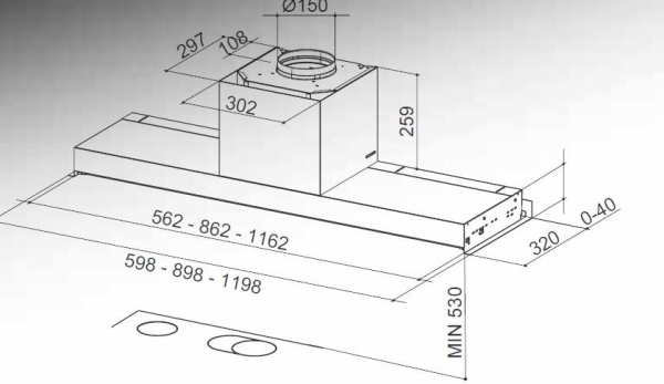 Вытяжка FABER 110.0439.940 FABER IN-NOVA PREMIUM X A60 купить с доставкой по Москве и Московской области в интернет-магазине ТехноВегас
