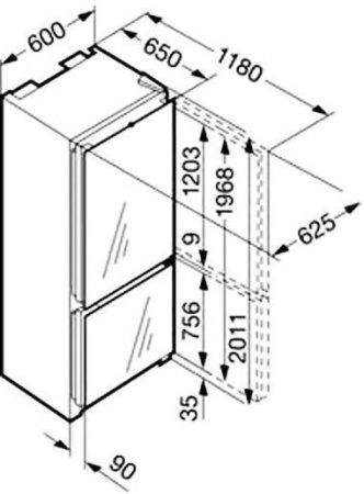 Холодильник LIEBHERR cbnpgb 3956 купить с доставкой по Москве и Московской области в интернет-магазине ТехноВегас