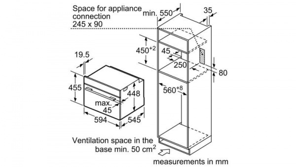 Встраиваемая микроволновая печь Bosch CFA634GS1