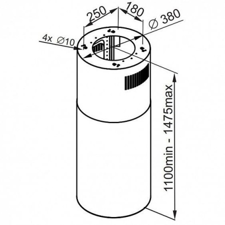 Вытяжка MAUNFELD LEE ISLA 39 BLACK купить с доставкой по Москве и Московской области в интернет-магазине ТехноВегас
