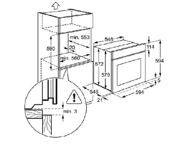 Духовой шкаф ELECTROLUX eoa 5651 box купить с доставкой по Москве и Московской области в интернет-магазине ТехноВегас