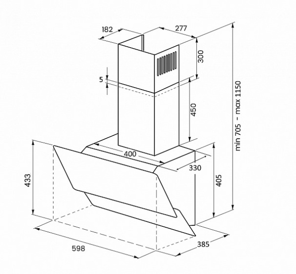 Вытяжка KUPPERSBERG F 600 B купить с доставкой по Москве и Московской области в интернет-магазине ТехноВегас