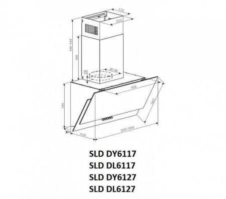 Вытяжка SCHAUB LORENZ SLD DY6117 купить с доставкой по Москве и Московской области в интернет-магазине ТехноВегас