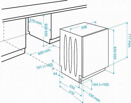 Встраиваемая посудомоечная машина BEKO din 5840 купить с доставкой по Москве и Московской области в интернет-магазине ТехноВегас