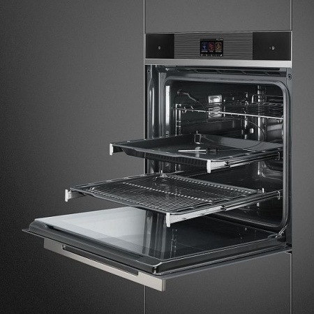 Встраиваемый электрический духовой шкаф Smeg SFP6104WTPN купить с доставкой по Москве и Московской области в интернет-магазине ТехноВегас