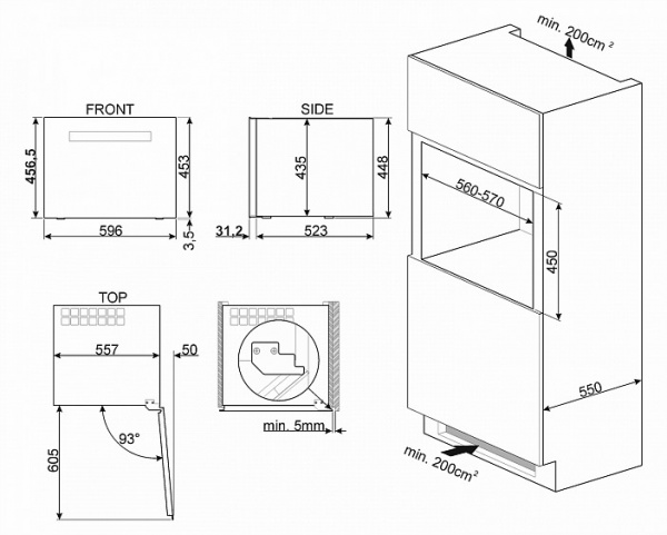 Винный шкаф SMEG CVI318RWX2