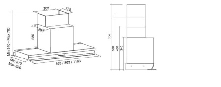 Вытяжка FALMEC VIRGOLA 60 купить с доставкой по Москве и Московской области в интернет-магазине ТехноВегас