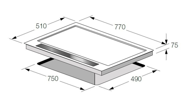 Варочная поверхность Fulgor Milano CPH 765 G WK TC нержавеющая сталь купить с доставкой по Москве и Московской области в интернет-магазине ТехноВегас