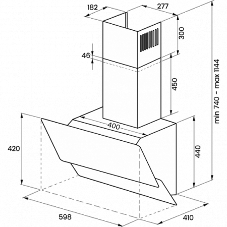 Вытяжка KUPPERSBERG F 630 B купить с доставкой по Москве и Московской области в интернет-магазине ТехноВегас
