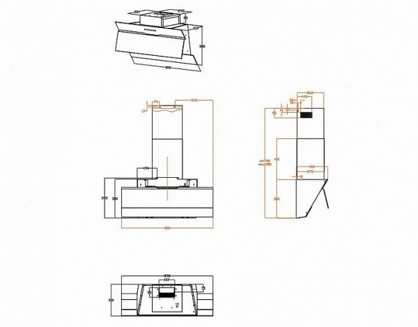 Вытяжка HAIER HVX-W992GBA