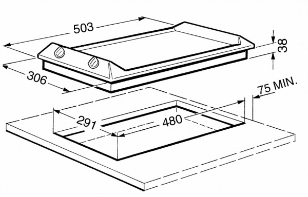 Поверхность SMEG seh530x1