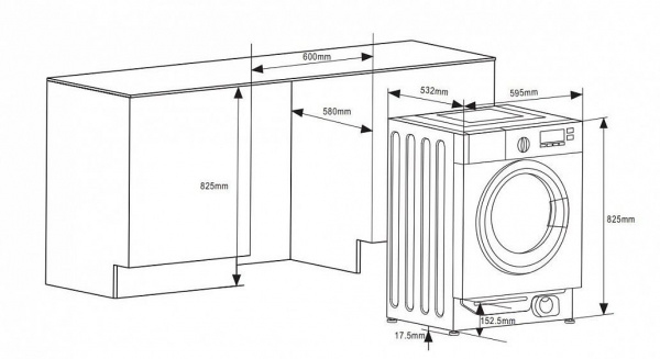 Стиральная машина WEISSGAUFF WMI 6148D
