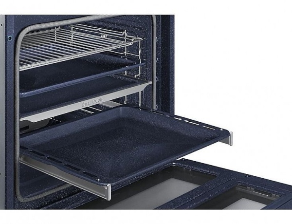 Духовой шкаф Samsung Dual Cook Flex NV75N7646RB черный купить с доставкой по Москве и Московской области в интернет-магазине ТехноВегас