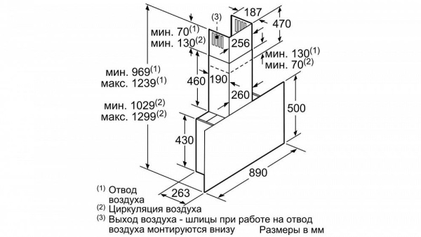 Вытяжка NEFF D95FHP1S0 купить с доставкой по Москве и Московской области в интернет-магазине ТехноВегас