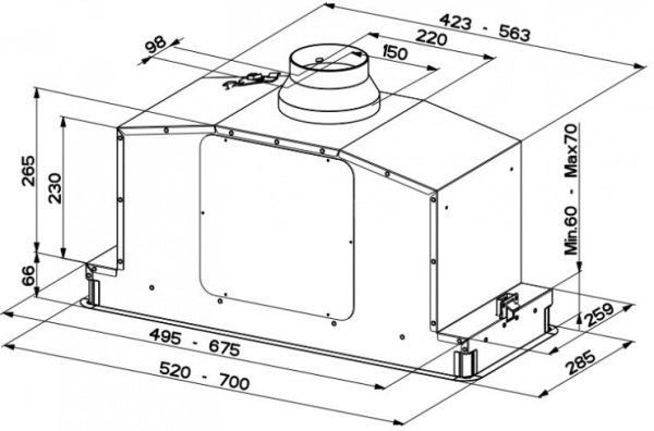 Вытяжка FABER 110.0456.216 FABER IN-LIGHT EV8P WH MATT A52